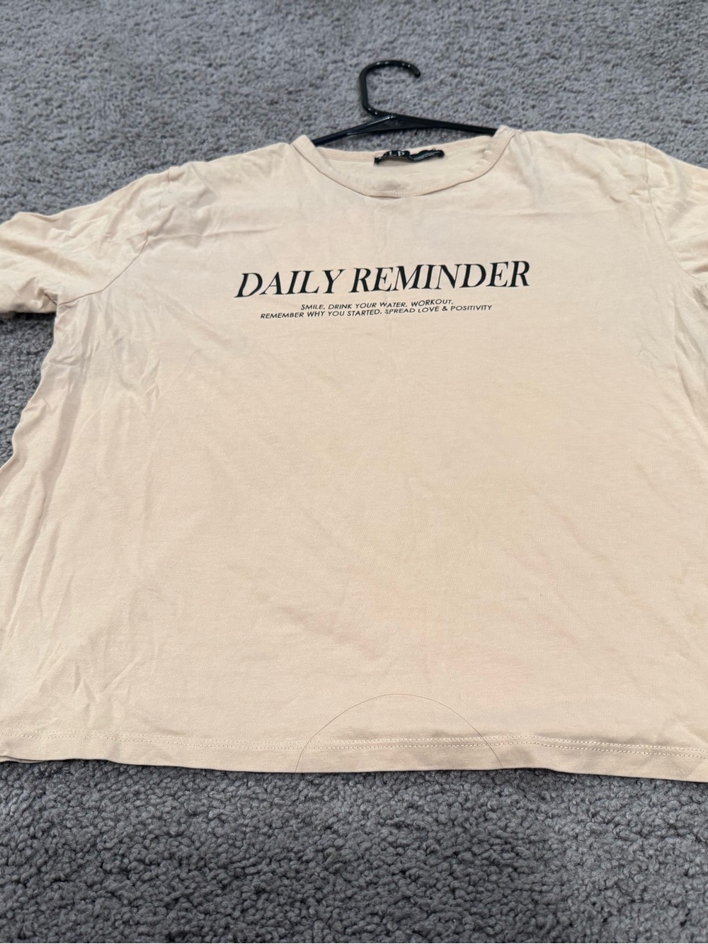 CLP-Made in Spain Daily Reminder Beige Graphic T-Shirt - women one size